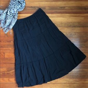 Black Peasant Skirt